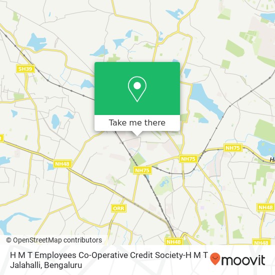 H M T Employees Co-Operative Credit Society-H M T Jalahalli map