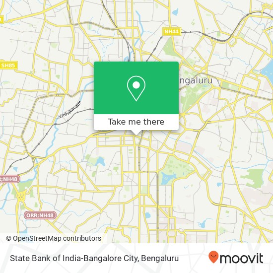 State Bank of India-Bangalore City map
