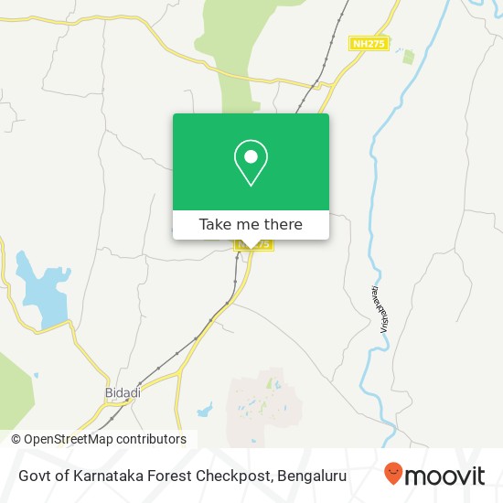 Govt of Karnataka Forest Checkpost map