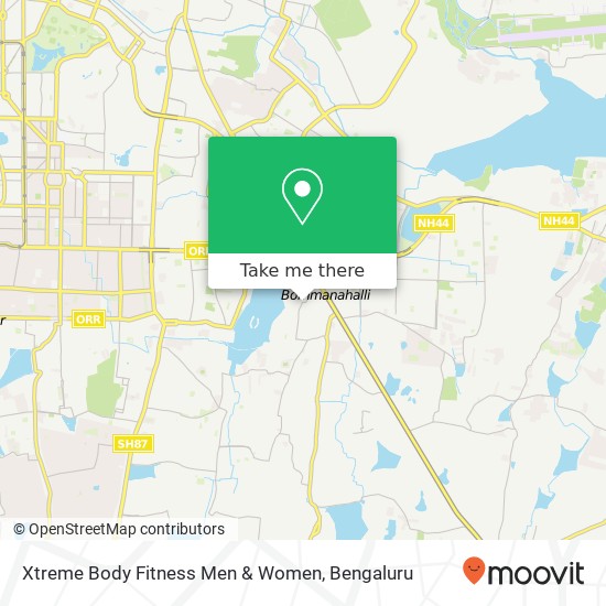 Xtreme Body Fitness Men & Women map