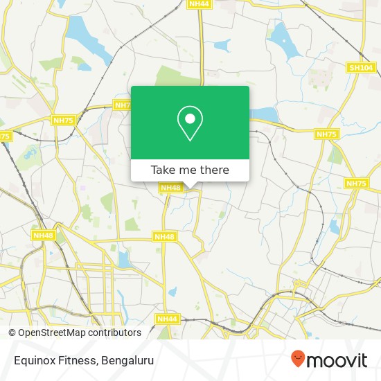 Equinox Fitness map