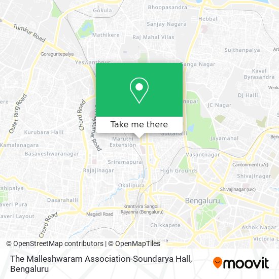 The Malleshwaram Association-Soundarya Hall map