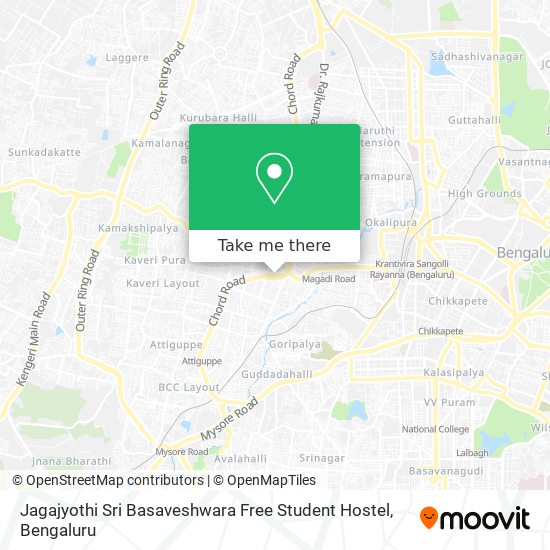 Jagajyothi Sri Basaveshwara Free Student Hostel map