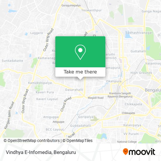 Vindhya E-Infomedia map