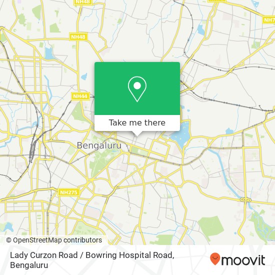 Lady Curzon Road / Bowring Hospital Road map