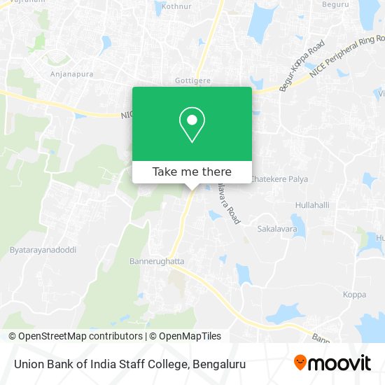 Union Bank of India Staff College map