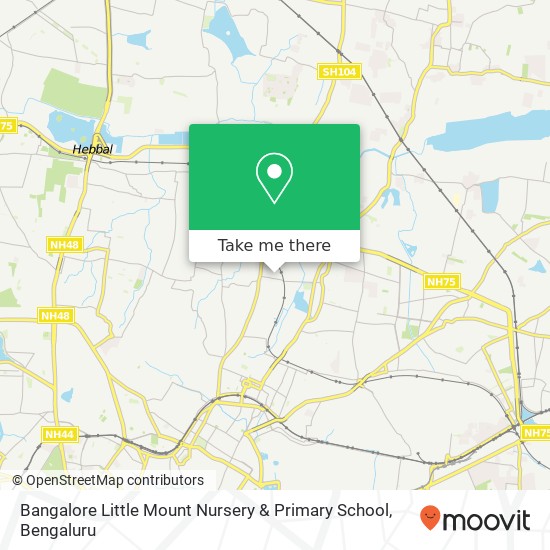 Bangalore Little Mount Nursery & Primary School map