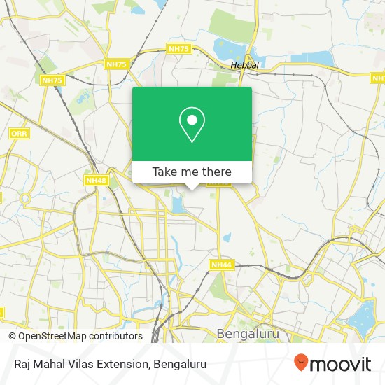 Raj Mahal Vilas Extension map