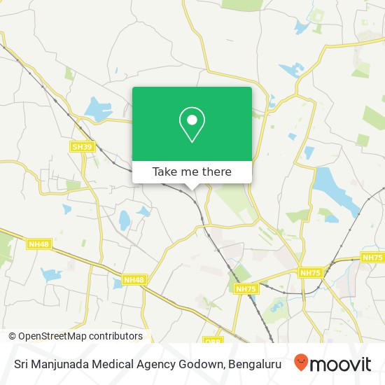 Sri Manjunada Medical Agency Godown map