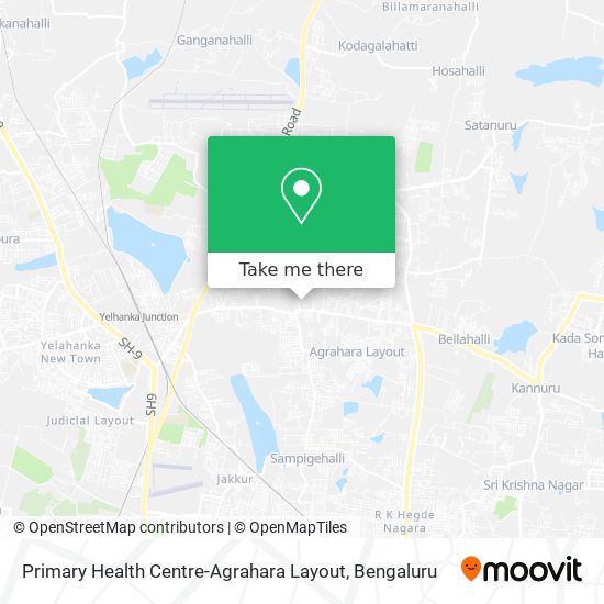 Primary Health Centre-Agrahara Layout map