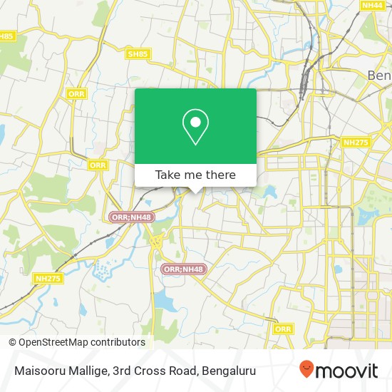 Maisooru Mallige, 3rd Cross Road map