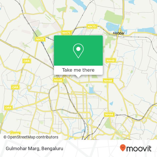 Gulmohar Marg map