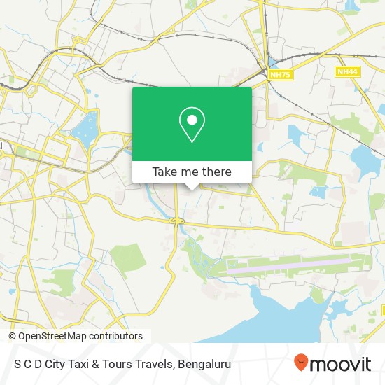S C D City Taxi & Tours Travels map