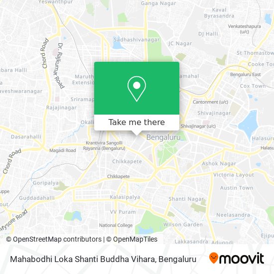 Mahabodhi Loka Shanti Buddha Vihara map