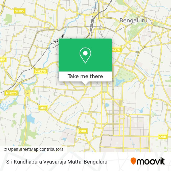 Sri Kundhapura Vyasaraja Matta map
