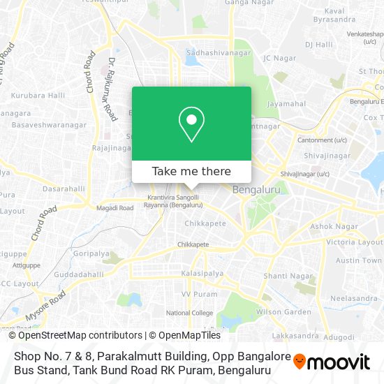 Shop No. 7 & 8, Parakalmutt Building, Opp Bangalore Bus Stand, Tank Bund Road RK Puram map