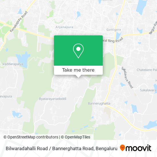 Bilwaradahalli Road / Bannerghatta Road map