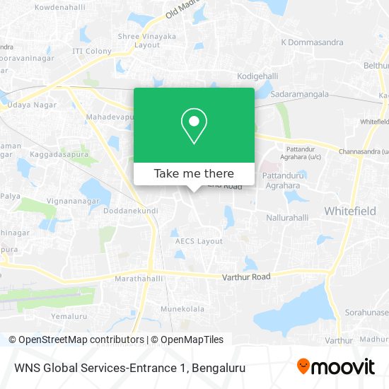 WNS Global Services-Entrance 1 map
