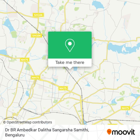 Dr BR Ambedkar Dalitha Sangarsha Samithi map