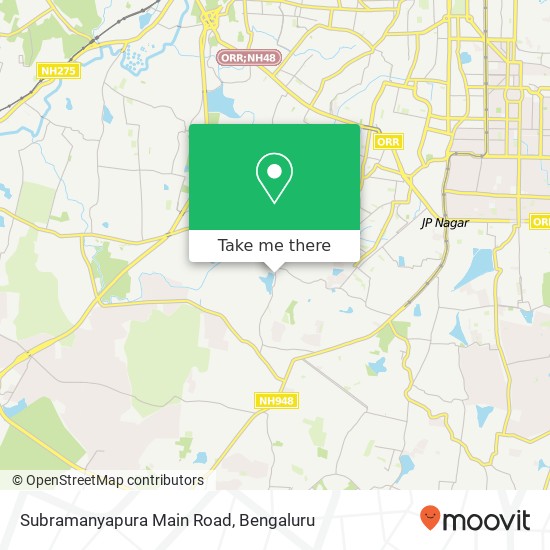 Subramanyapura Main Road map