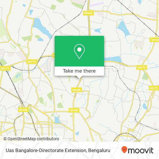 Uas Bangalore-Directorate Extension map