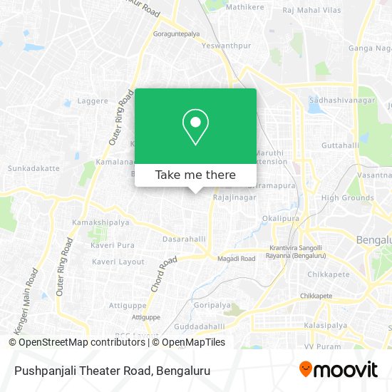 Pushpanjali Theater Road map
