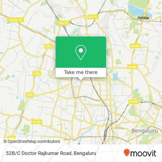 52B/C Doctor Rajkumar Road map