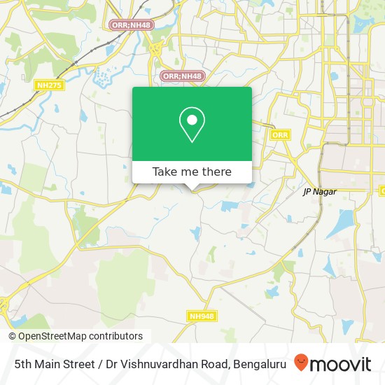 5th Main Street / Dr Vishnuvardhan Road map
