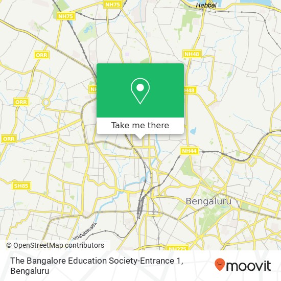 The Bangalore Education Society-Entrance 1 map