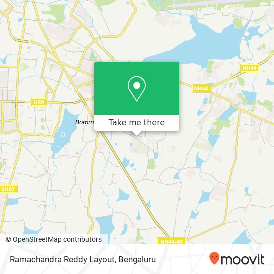 Ramachandra Reddy Layout map