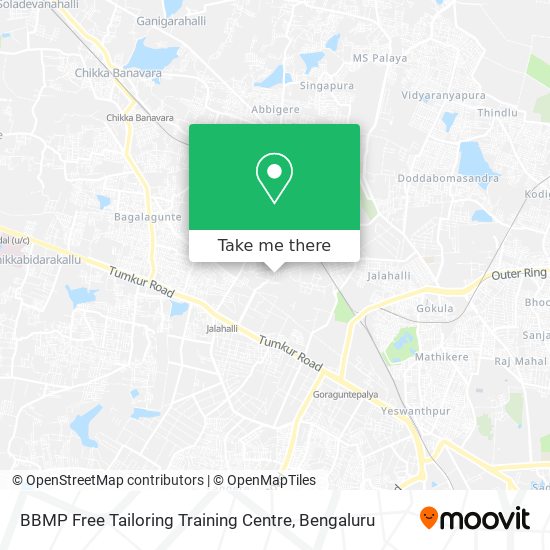 BBMP Free Tailoring Training Centre map