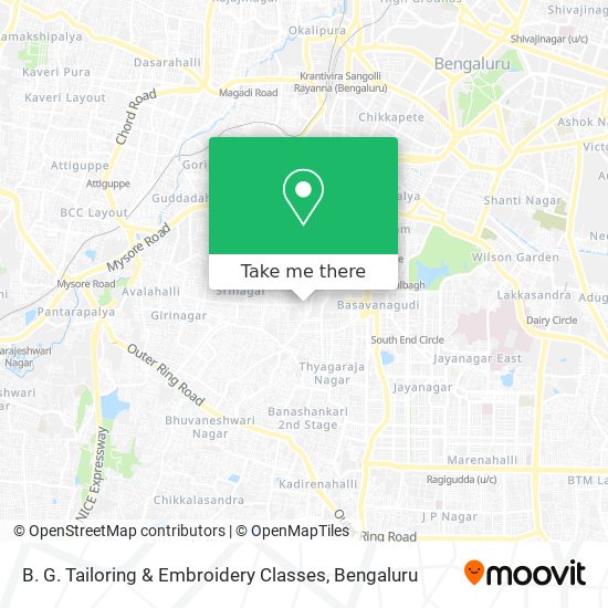 B. G. Tailoring & Embroidery Classes map