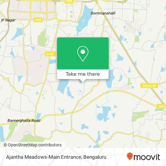 Ajantha Meadows-Main Entrance map