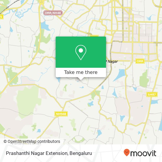 Prashanthi Nagar Extension map