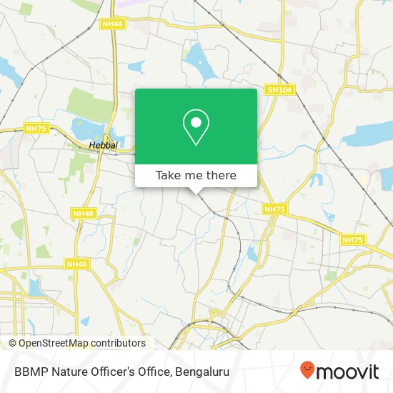 BBMP Nature Officer's Office map