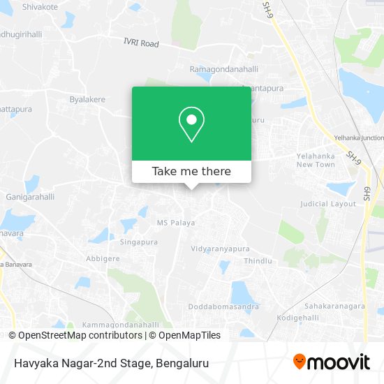 Havyaka Nagar-2nd Stage map