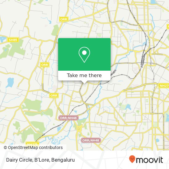 Dairy Circle, B'Lore map