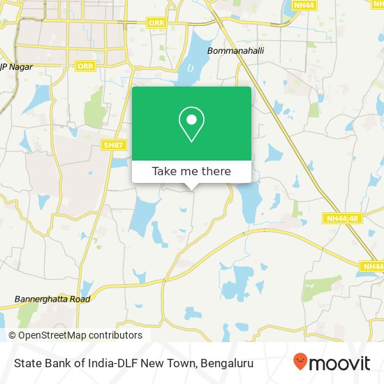 State Bank of India-DLF New Town map