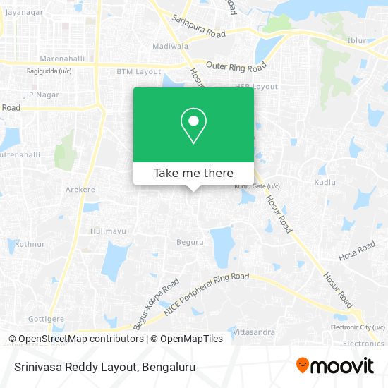 Srinivasa Reddy Layout map