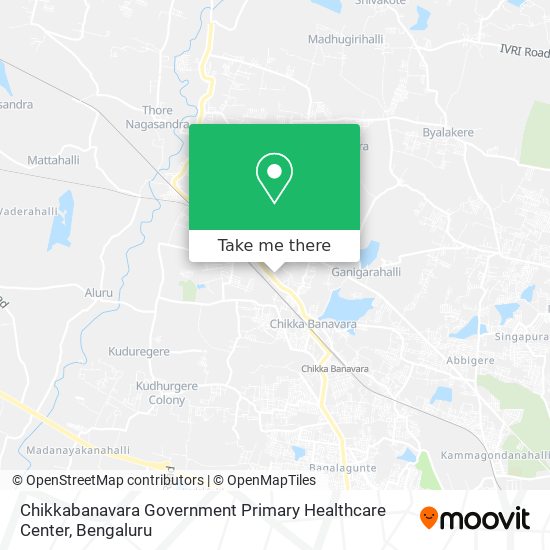 Chikkabanavara Government Primary Healthcare Center map