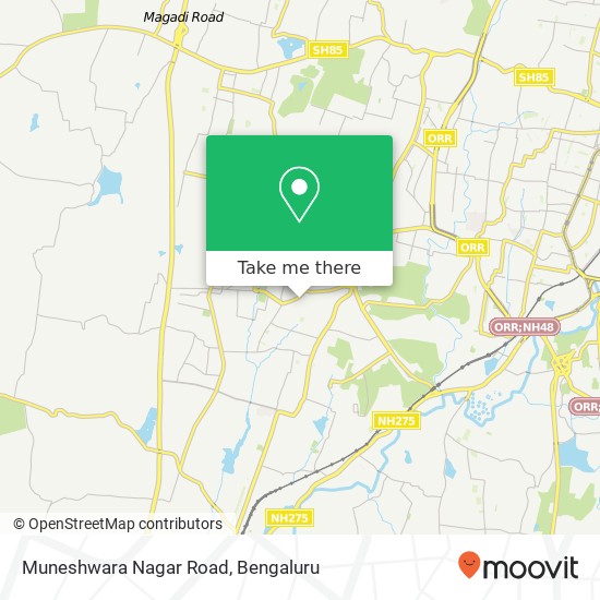 Muneshwara Nagar Road map
