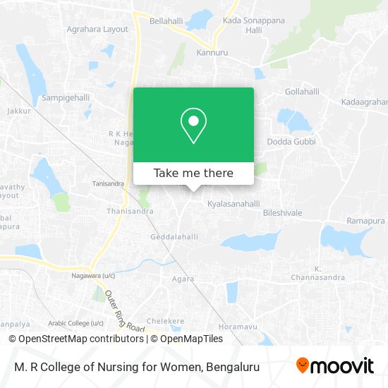 M. R College of Nursing for Women map