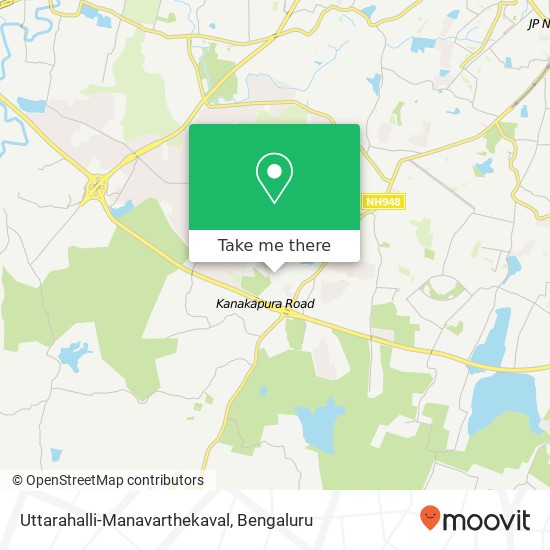 Uttarahalli-Manavarthekaval map