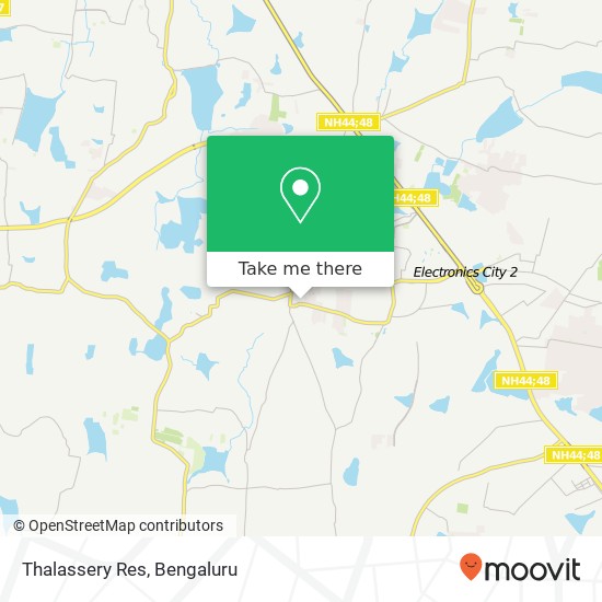 Thalassery Res, 16th A Cross Bengaluru KA map