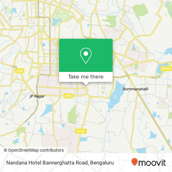 Nandana Hotel Bannerghatta Road, Bannerghatta Main Road KA map