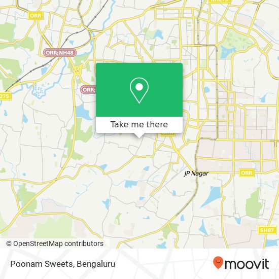 Poonam Sweets, 21st Main Street Bengaluru 560070 KA map