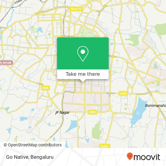Go Native, 10th Main Road Bengaluru 560011 KA map