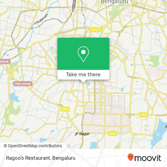 Ragoo's Restaurant, K R Main Road Bengaluru 560070 KA map