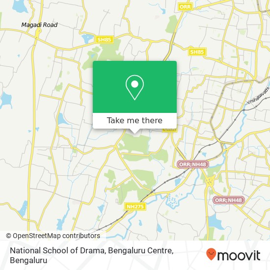 National School of Drama, Bengaluru Centre map