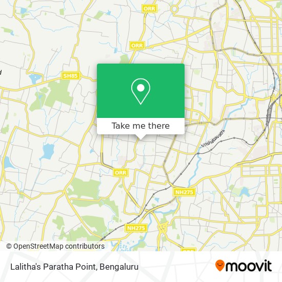 Lalitha's Paratha Point map